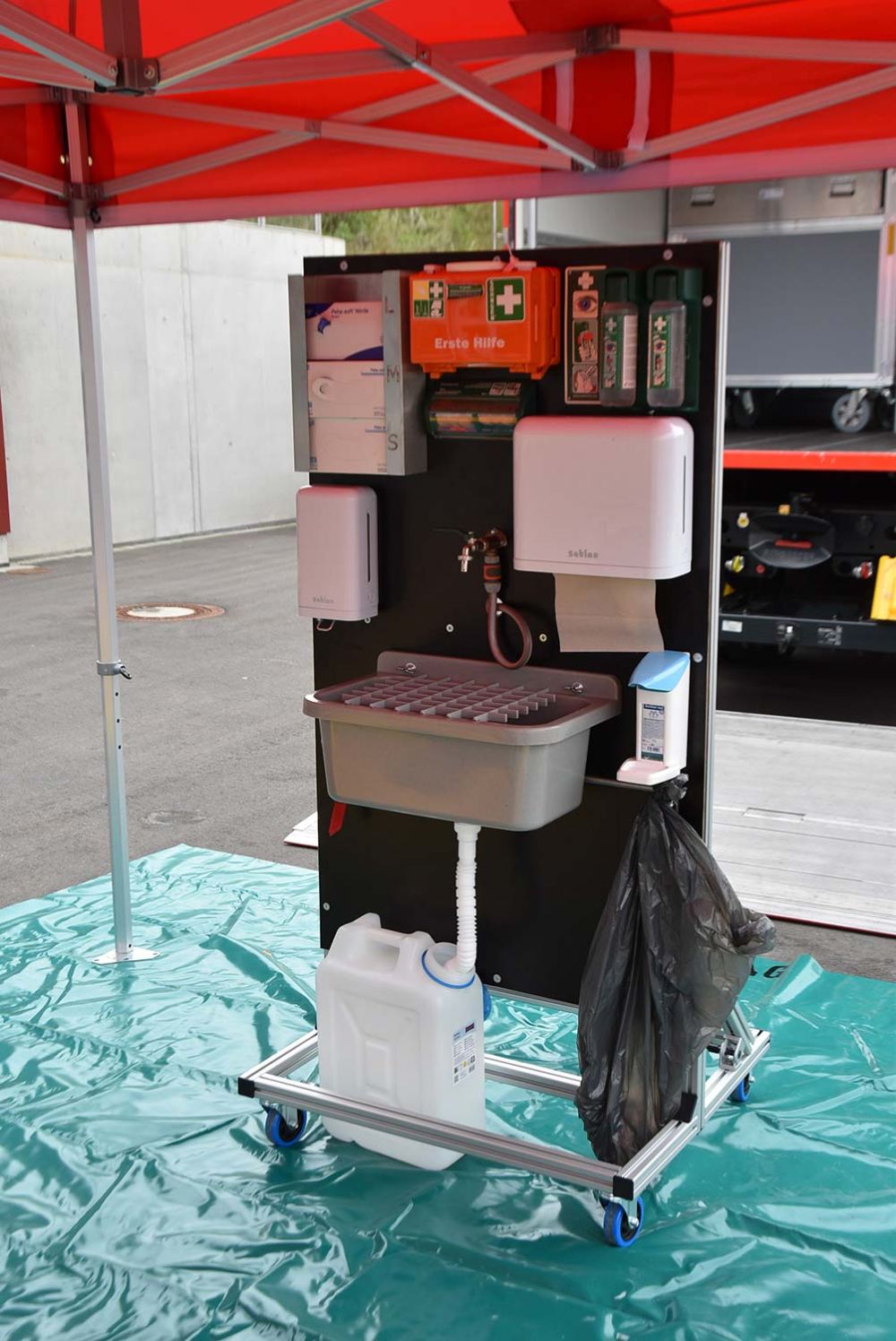 Mobiler Waschplatz