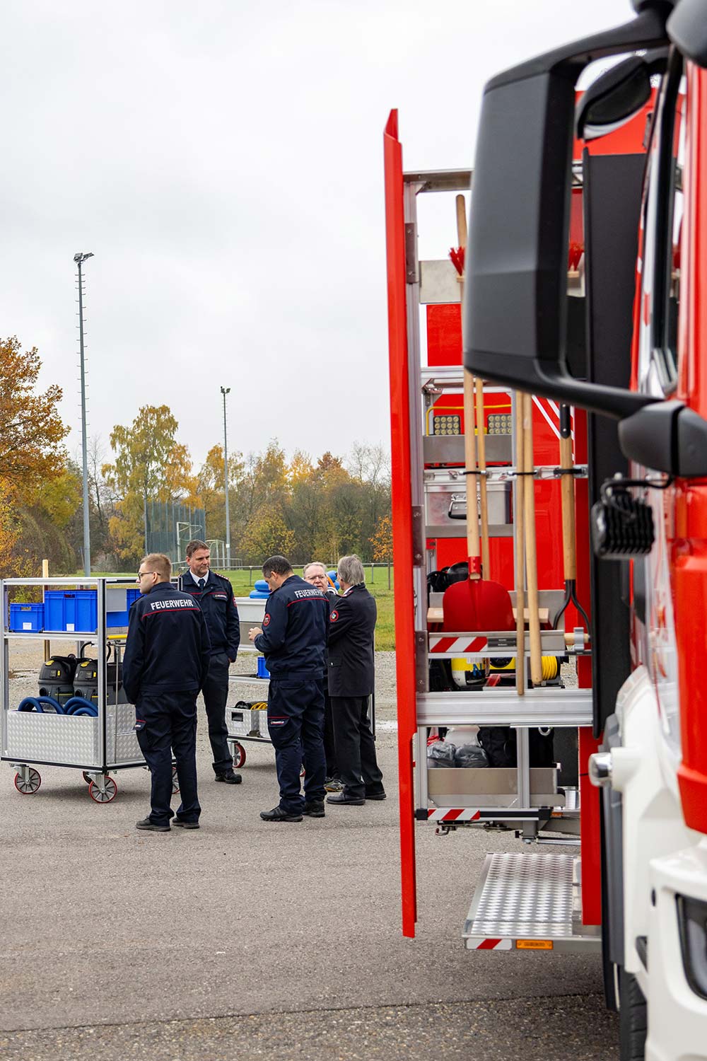 Fahrzeuge anschauen in der Mittagspause