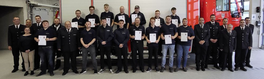 Abschluss des Truppmannlehrgangs in Osterburken 