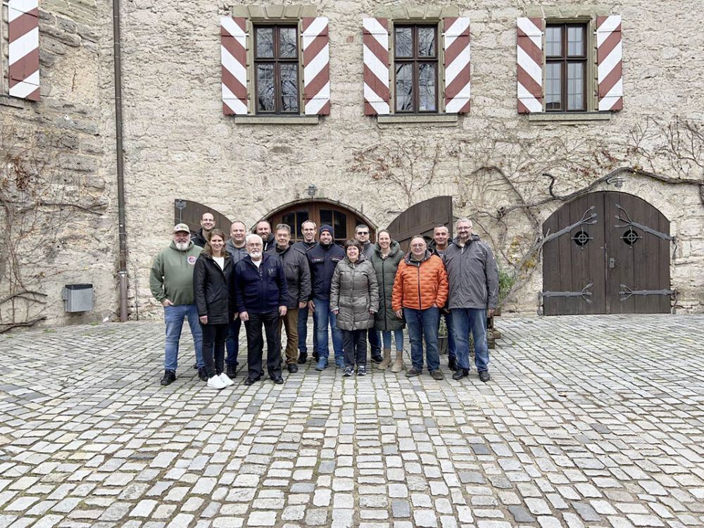 Ein Gruppenbild auf Burg Hoheneck