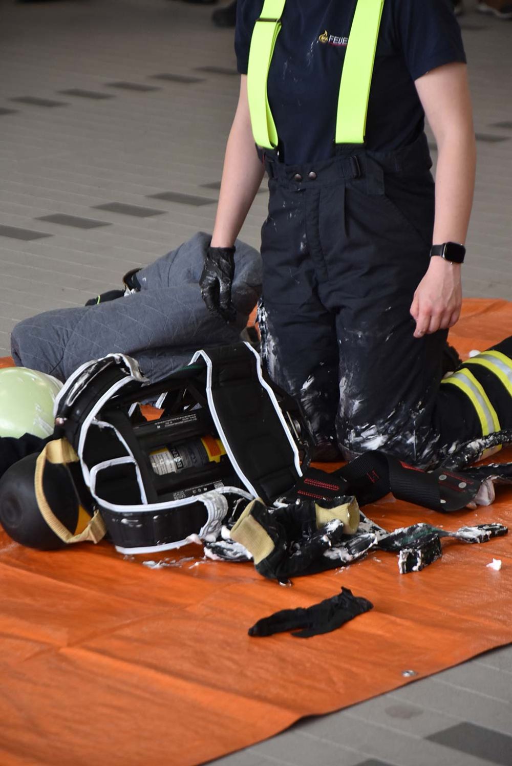 Detailansicht Pressluftatmer 